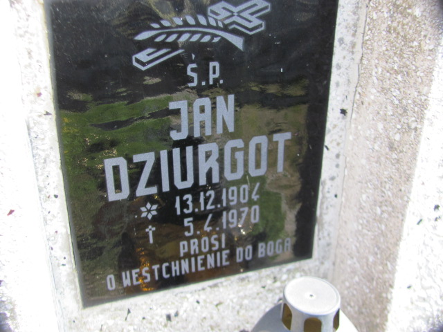 Jan Dziurgot 1904 Żyraków - Grobonet - Wyszukiwarka osób pochowanych