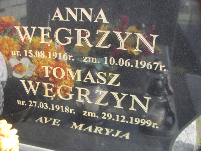 Anna Węgrzyn 1883 Żyraków - Grobonet - Wyszukiwarka osób pochowanych