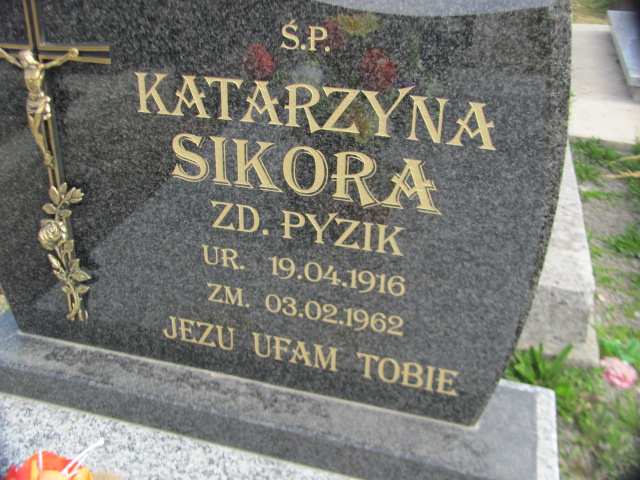 Katarzyna Sikora 1916 Żyraków - Grobonet - Wyszukiwarka osób pochowanych