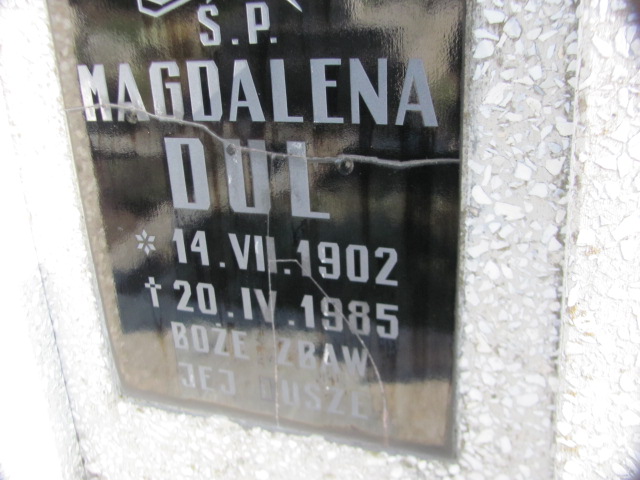 Magdalena Dul 1902 Żyraków - Grobonet - Wyszukiwarka osób pochowanych