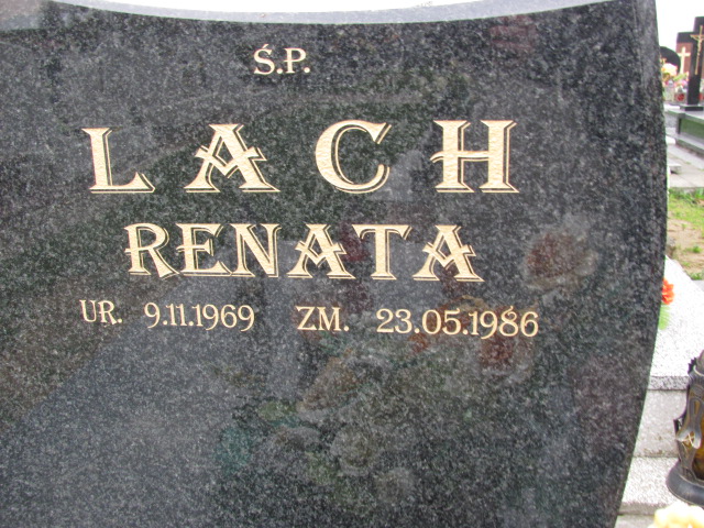 Renata Lach 1969 Żyraków - Grobonet - Wyszukiwarka osób pochowanych