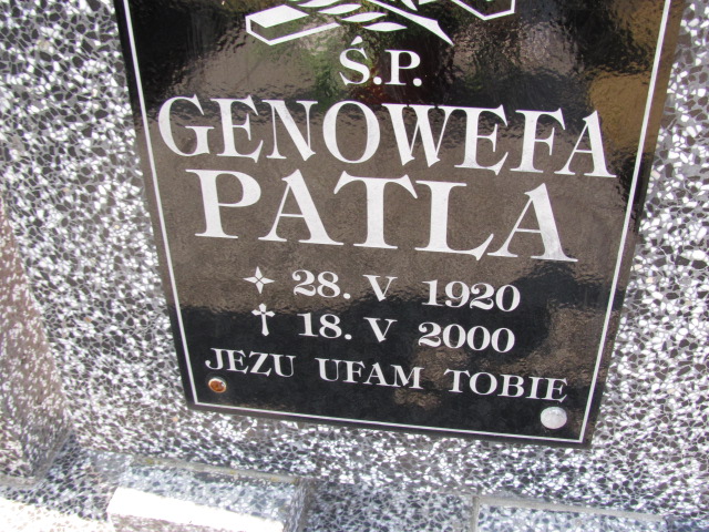 Genowefa Patla 1920 Żyraków - Grobonet - Wyszukiwarka osób pochowanych